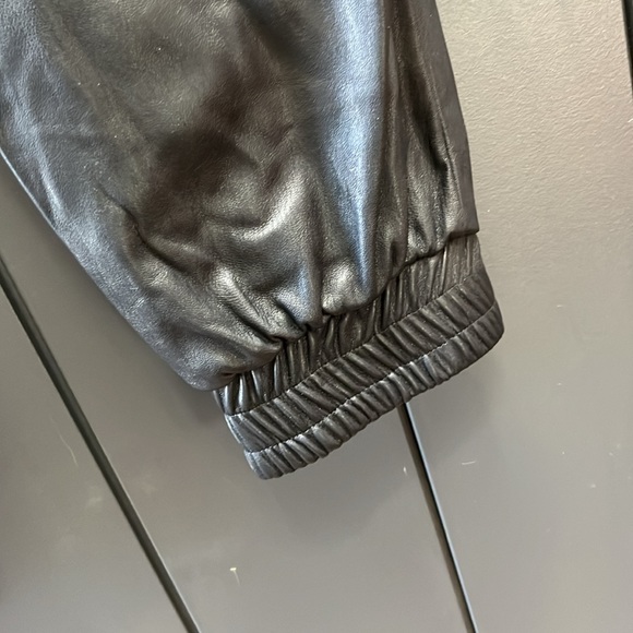 Faux leather joggers. Sz M. Thursdays label. Store in Toronto. - Picture 3 of 7